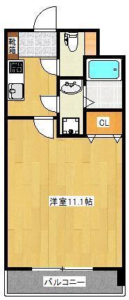 【熊本市西区花園のマンションの間取り】