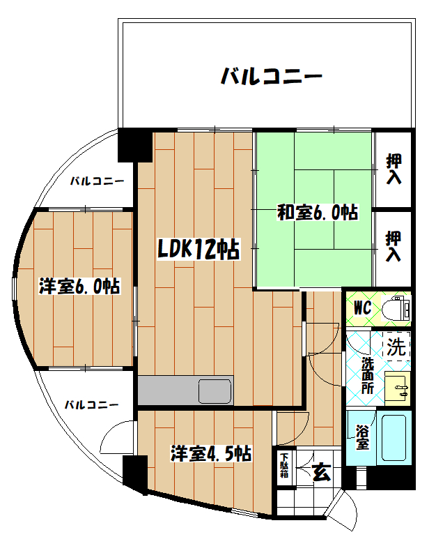 【アピアランス浅生の間取り】