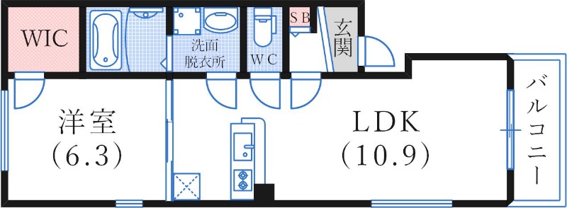 ELECASA鈴蘭台の間取り