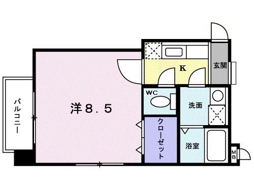 フォルシュ加治屋の間取り