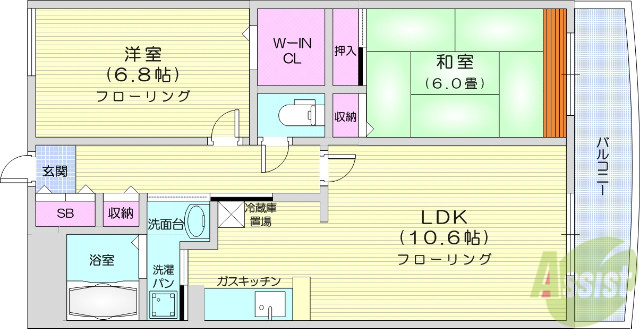 グランウィングの間取り