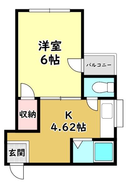 寝屋川市萱島本町のマンションの間取り