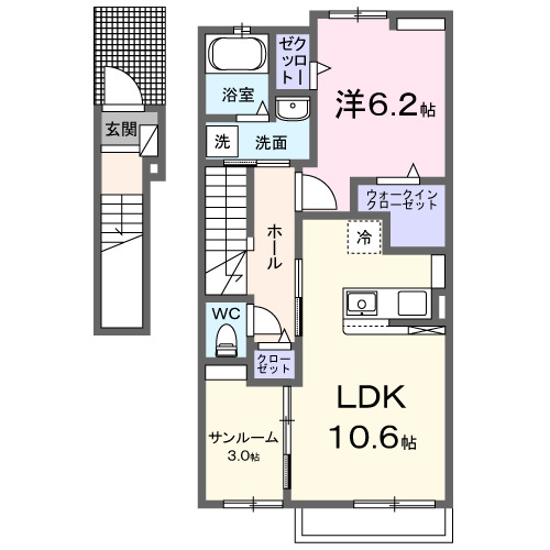 サザンウィンド２６　IIの間取り