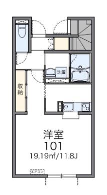 さいたま市緑区松木のアパートの間取り