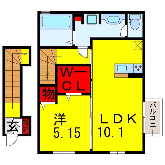 エトワールリビングの間取り