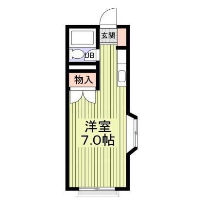 尼崎市大庄西町のアパートの間取り