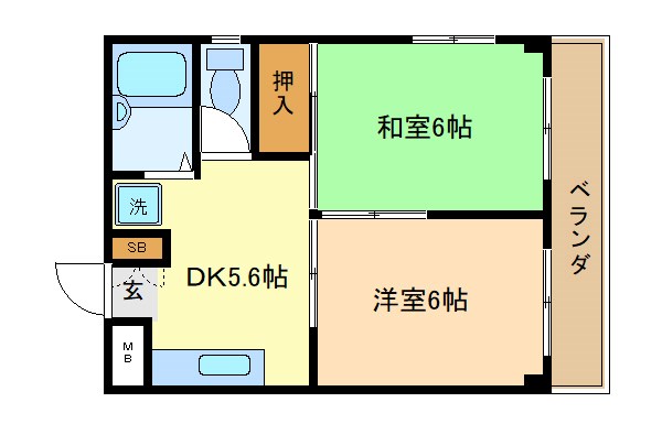 エステート木山の間取り