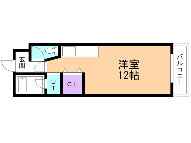 北広島市朝日町のマンションの間取り