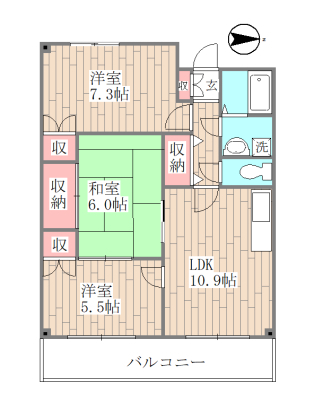 アーバンイーストの間取り