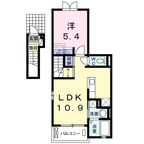 メゾン・パティオス　Ａの間取り