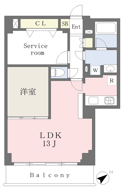 青木町マンションの間取り