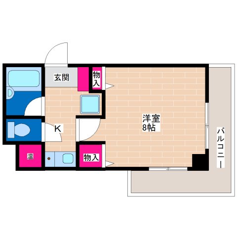 大阪市平野区平野上町のマンションの間取り