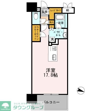 名古屋市中村区平池町のマンションの間取り