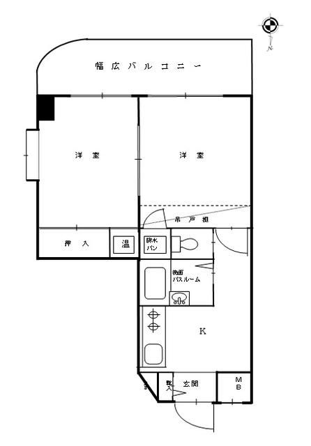 ホワイトキャスル上大岡の間取り