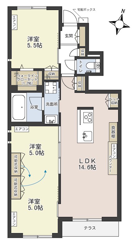 イルミエールの間取り