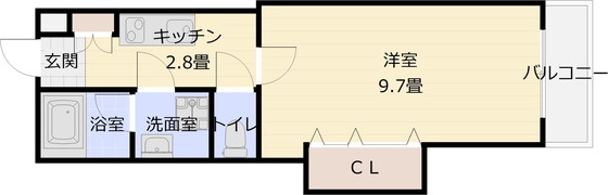 フェリオ柏原の間取り