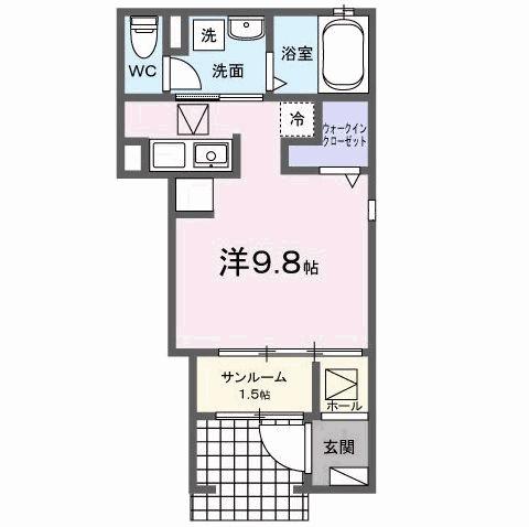 ファイオレフト　サウスの間取り