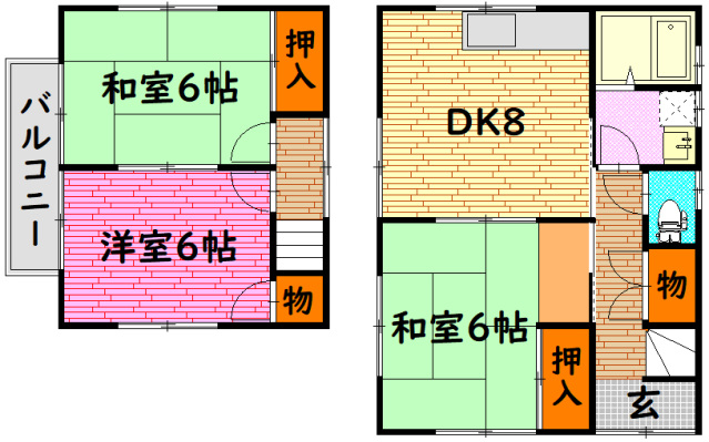 広島県三次市畠敷町（一戸建）の賃貸物件の間取り