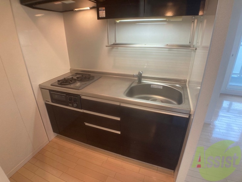 キッチン　２口システムキッチンなので、すぐお料理に使えます！