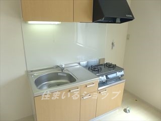キッチン　２口ガスコンロ付き