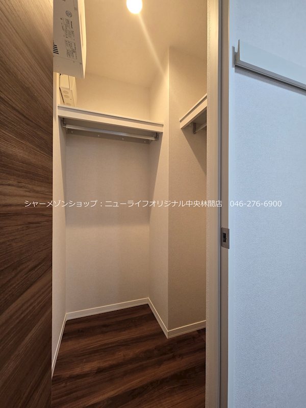 収納　衣類はもちろんたっぷり収納可能なウォークインクローゼット