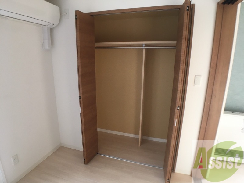 収納　収納です。寝室もすっきり片付きますよ～！