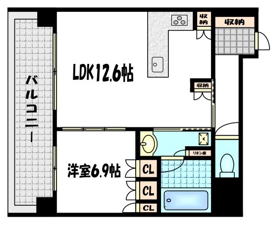 リーガル京都御所西Vの間取り写真