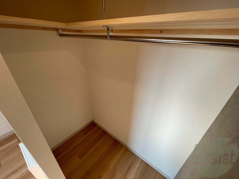 収納　洋室にはクローゼットがあるのですっきり片付きそうです。