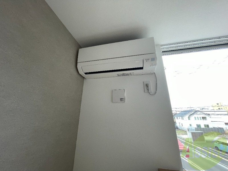 その他設備　エアコンが付いていますので寒暖対策もばっちり。