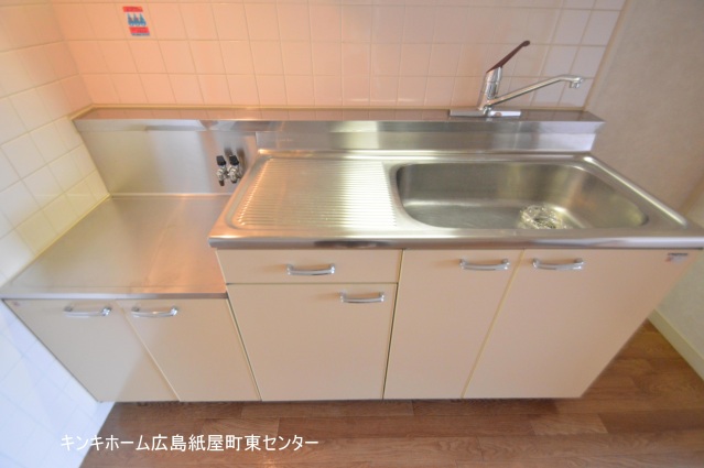 キッチン　二口コンロ設置可能なキッチン