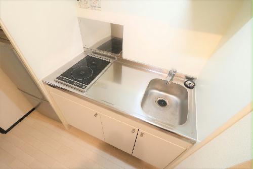 キッチン　ワイドキッチン2口コンロ（IＨ専用）お掃除が楽チン