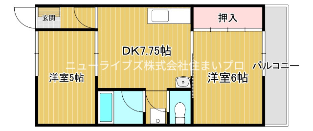 ジーエム藤田町ウエストの間取り写真