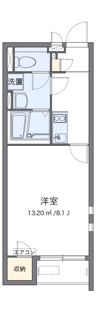 クレイノハイム ルーエの間取り写真