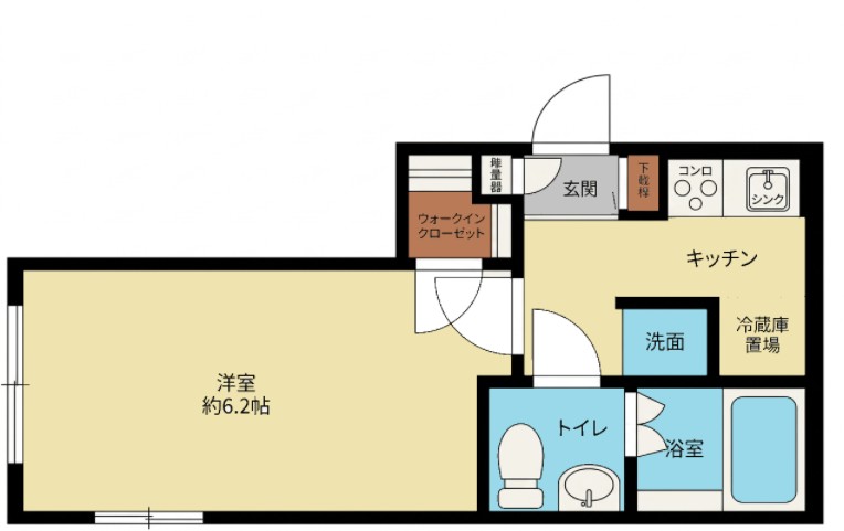 京急本線 生麦駅 徒歩2分 4階建 築7年の間取り写真