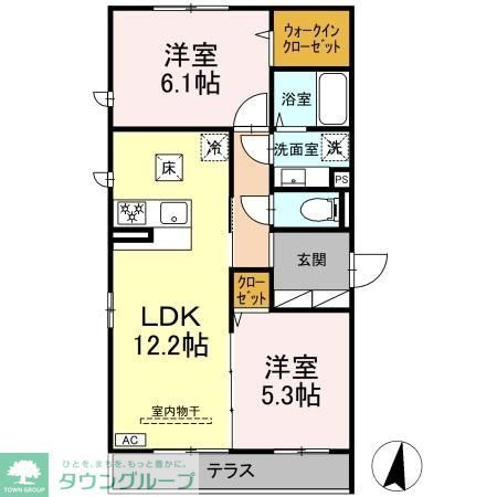 クオーレ B棟の間取り写真