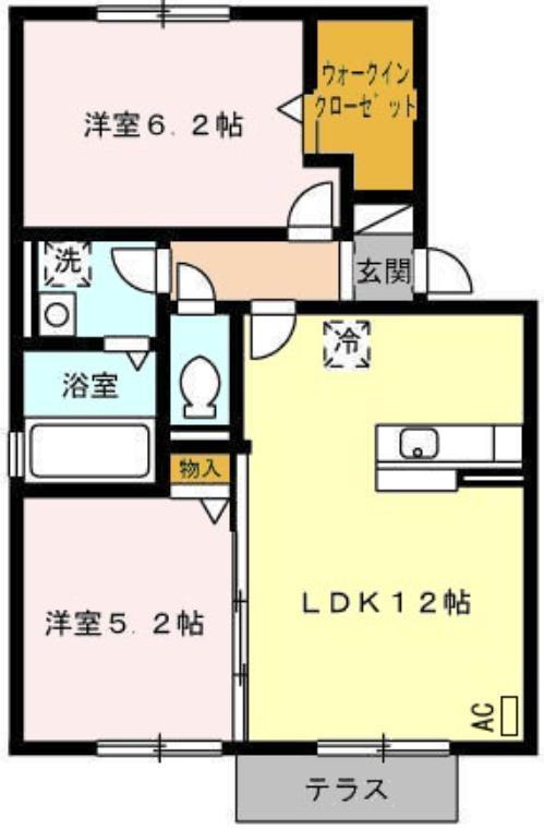シャロームの間取り写真