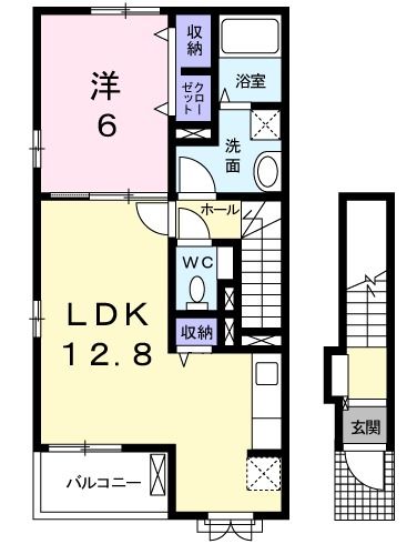 近鉄名古屋線 阿倉川駅 徒歩27分 2階建 築13年の間取り写真