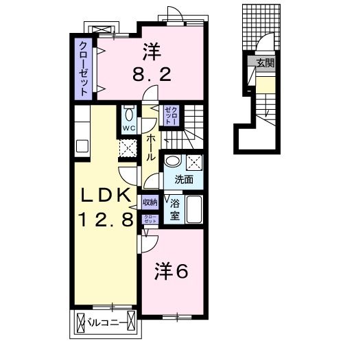 レクラン エムの間取り写真