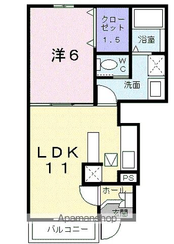 高松琴平電鉄長尾線 高田駅 徒歩34分 2階建 築22年の間取り写真