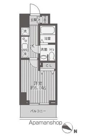 レジディア蒲田の間取り写真
