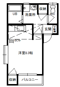 ハイツ歩絵夢の森の間取り