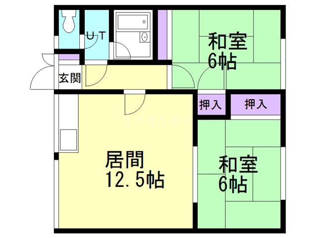 あかしやハイツの間取り