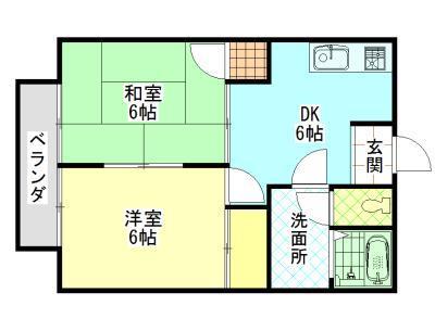 プロヴァンスＢの間取り