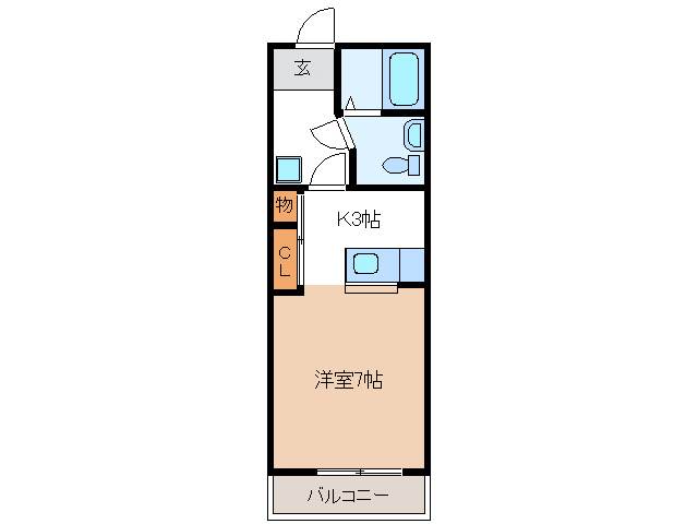 可児郡御嵩町御嵩のアパートの間取り