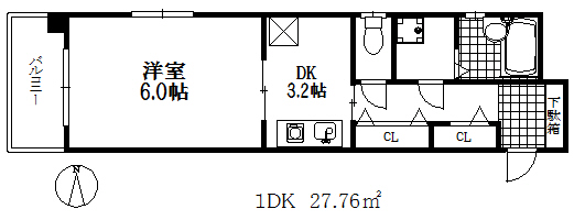 プレサンス新神戸の間取り