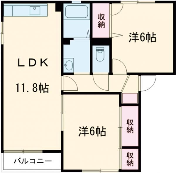 グレースコート　Ａの間取り