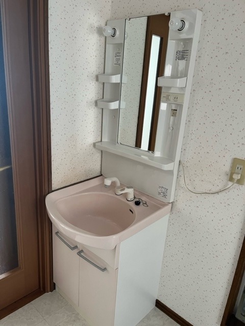 【札幌市中央区南五条西のアパートの洗面設備】