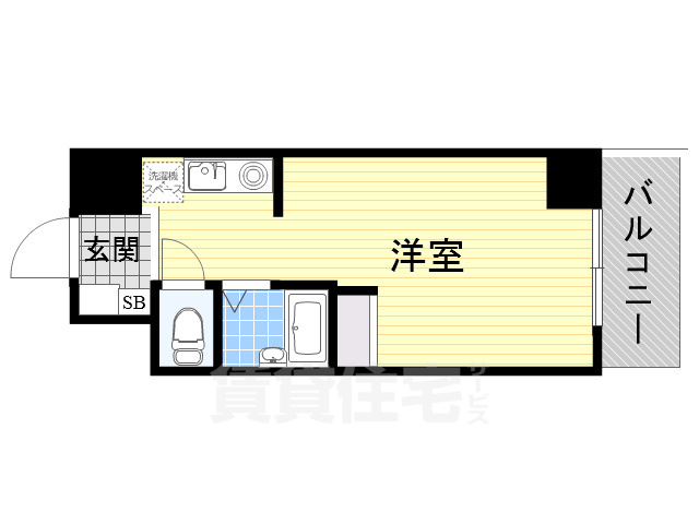 吹田市豊津町のマンションの間取り