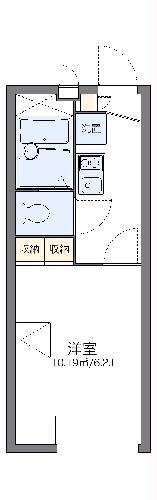 レオパレスアシスト０６の間取り