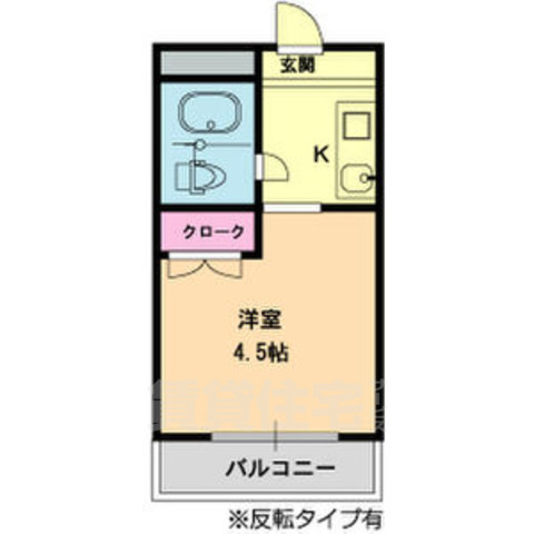 大阪市都島区都島北通のマンションの間取り